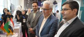 بازدید معاون درمان دانشگاه علوم پزشکی مشهد از غرفه‌های نمایشگاه بین‌المللی گردشگری و صنایع دستی